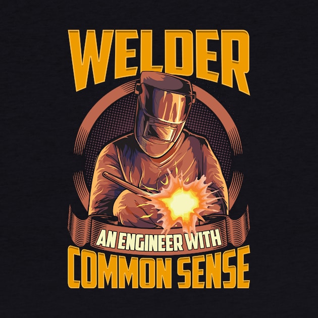 Funny Welder: An Engineer With Common Sense Pun by theperfectpresents